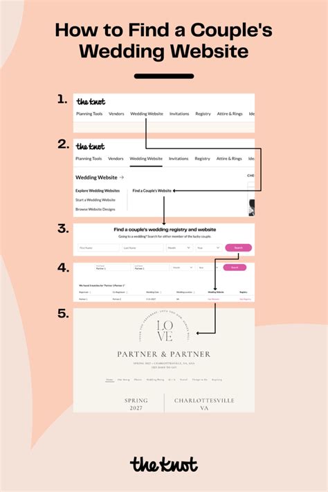 the knot wedding website finder